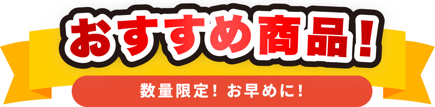 おすすめ商品! 数量限定! お早めに!